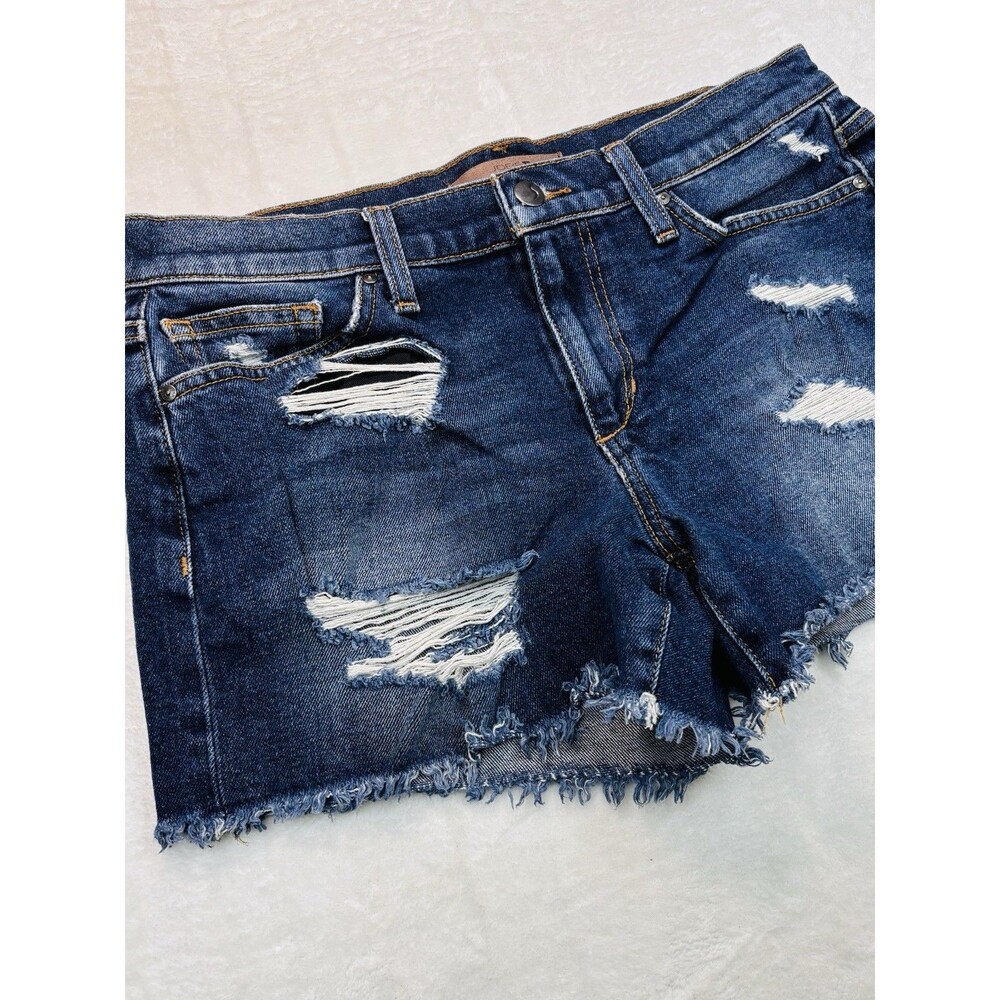 Joe's Jeans The Ozzie Cut Off Denim Shorts Women's Size 28 Dark Wash Distressed